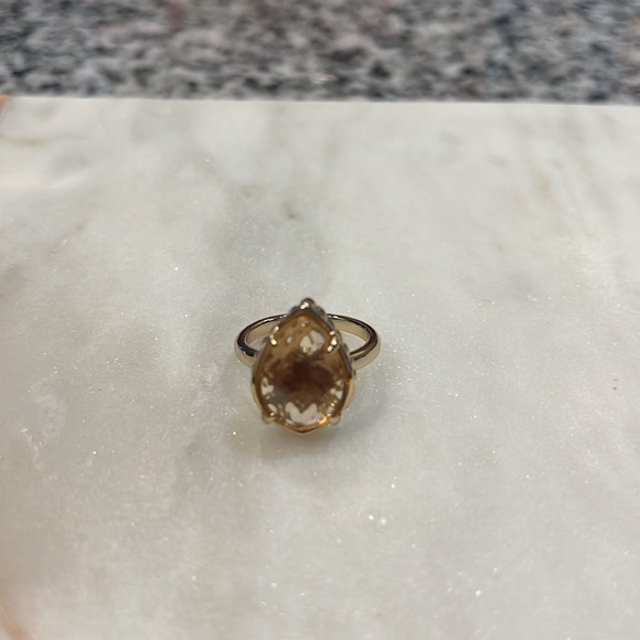 Kendra Scott Daisy Ring (Gold with Clear Peach Stone) - Picture 3 of 5